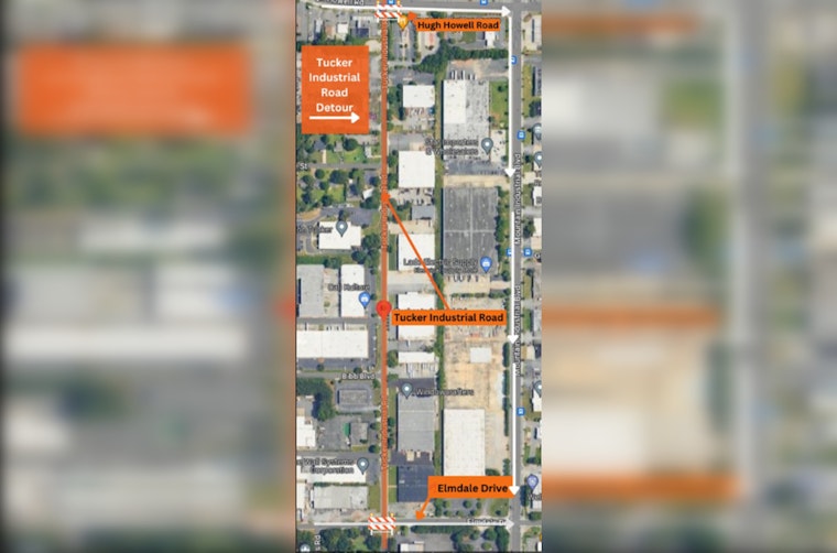DeKalb County Extends Nighttime Roadwork on Tucker Industrial Road Until July 26
