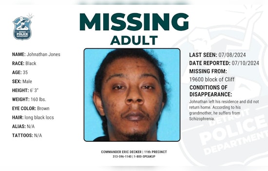 Detroit Police and Community Rally to Locate Missing Man Johnathan Jones Amid Safety Concerns