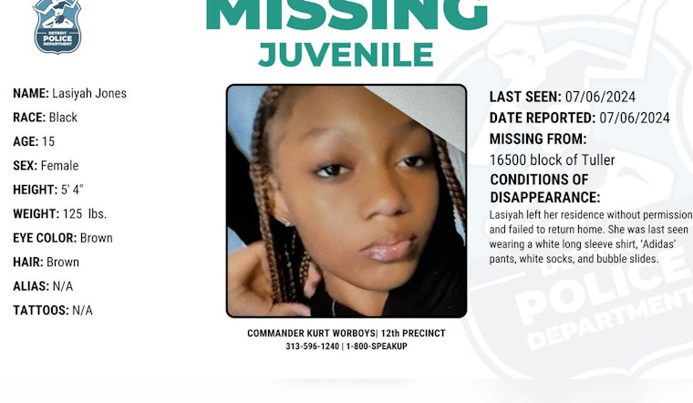 Detroit Police Intensify Search for Missing Teen Lasiyah Jones, Public Urged to Provide Leads