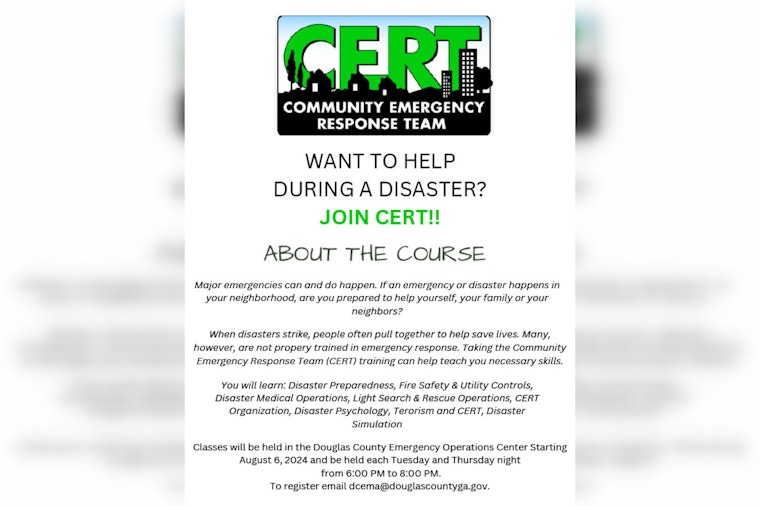 Douglas County Invites Residents to Become Skilled Responders with CERT Training Program