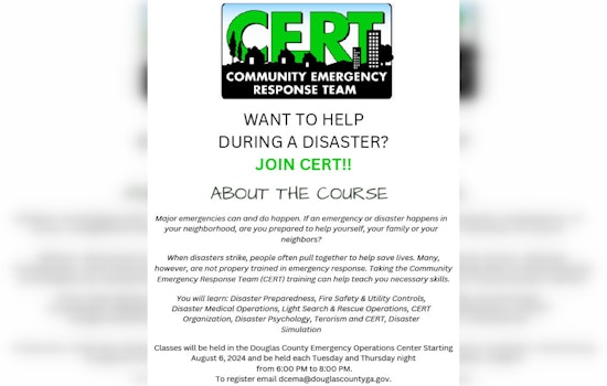 Douglas County Invites Residents to Become Skilled Responders with CERT Training Program
