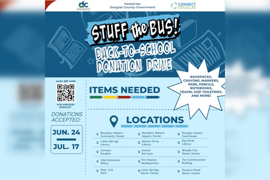 Douglas County's "Stuff the Bus" Drive Calls for Community Support to Equip Students for the School Year
