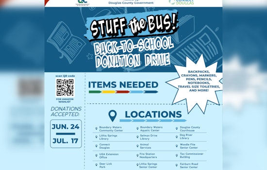 Douglas County's "Stuff the Bus" Drive Calls for Community Support to Equip Students for the School Year