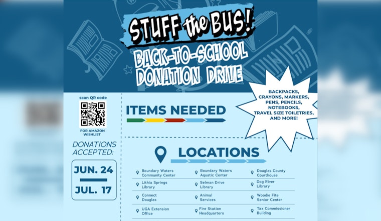 Douglas County's "Stuff the Bus" Drive Calls for Community Support to Equip Students for the School Year
