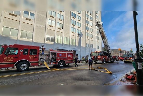 Downtown Ann Arbor High-Rise Fire Deemed Suspicious, No Injuries Reported