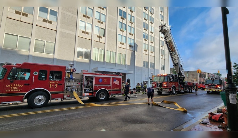 Downtown Ann Arbor High-Rise Fire Deemed Suspicious, No Injuries Reported