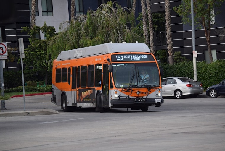 Downtown Los Angeles Metro Bus Tagged, Barraged with Fireworks During Street Takeover