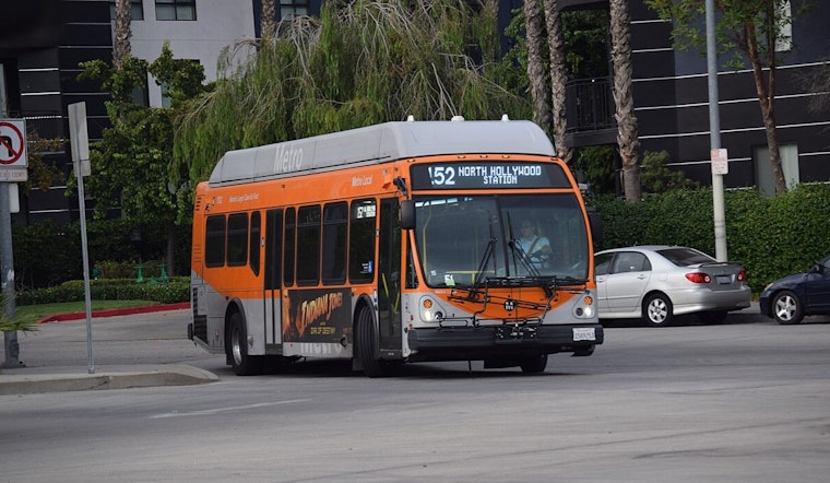 Downtown Los Angeles Metro Bus Tagged, Barraged with Fireworks During Street Takeover