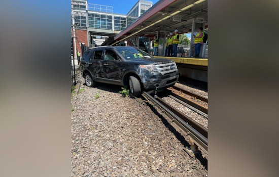 Driver Charged After Crashing Car onto MBTA Train Tracks, Disrupting Service at Savin Hill Station