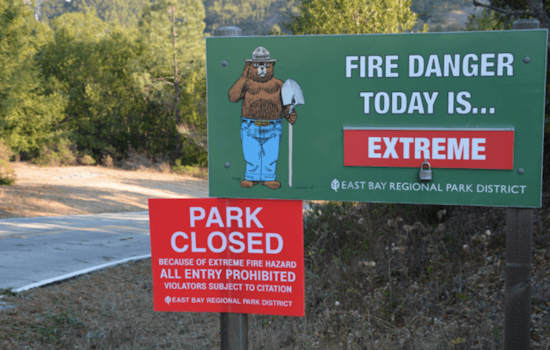 East Bay Regional Park District Closes Several Parks Amid Extreme Fire Risk, Maintains Open Swim Facilities During Heat Wave