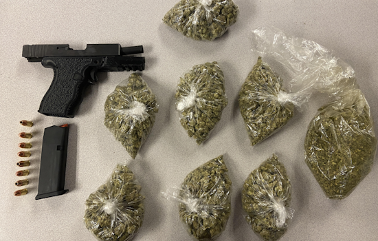 Ellicott City Man Arrested on Active Warrant During Traffic Stop in Glen Burnie, Firearm and Cannabis Seized