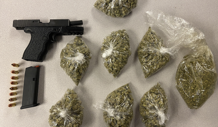 Ellicott City Man Arrested on Active Warrant During Traffic Stop in Glen Burnie, Firearm and Cannabis Seized