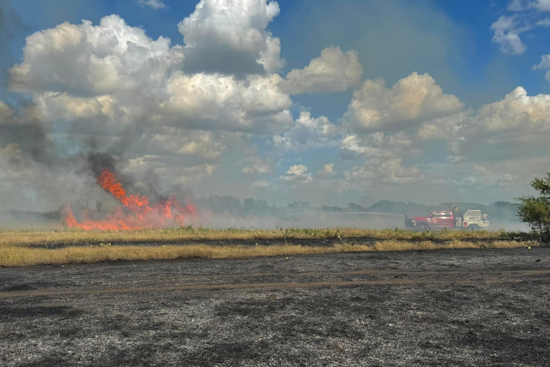 Emergency Services Respond to 40-Acre Brush Fire in Spring Creek with Mutual Aid from Surrounding Departments