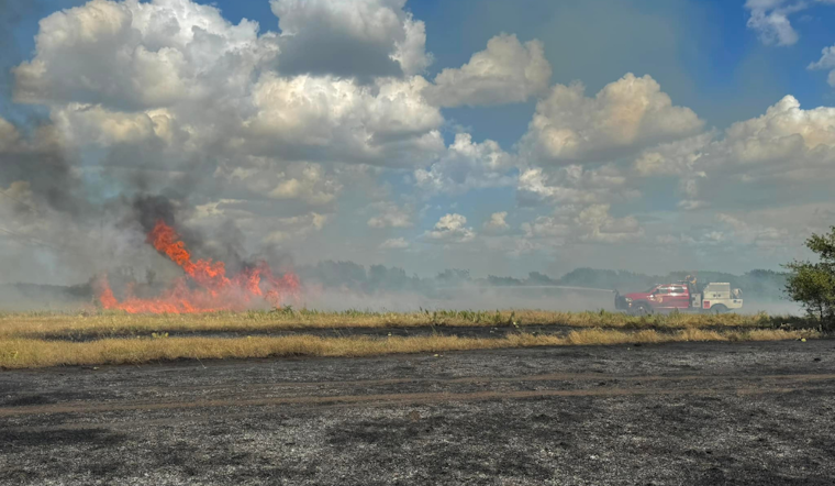 Emergency Services Respond to 40-Acre Brush Fire in Spring Creek with Mutual Aid from Surrounding Departments