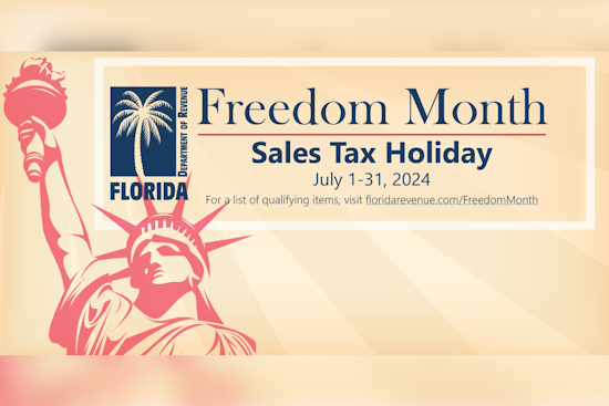 Enjoy Tax-Free Shopping in Florida's "Freedom Month" This July