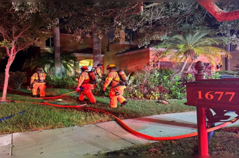 Family Dog Perishes, Firefighter Injured in Weston House Fire, Investigation Underway
