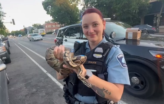 Fifth Precinct Officers Rescue Boa Constrictor from Rideshare Vehicle