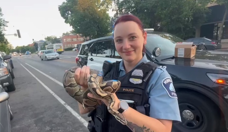 Fifth Precinct Officers Rescue Boa Constrictor from Rideshare Vehicle