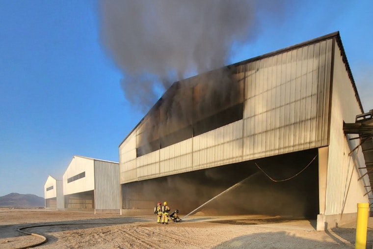 Fire Ravages Chicken Coop at Hickman's Egg Ranch Near Tonopah, Arizona, Cause Under Investigation