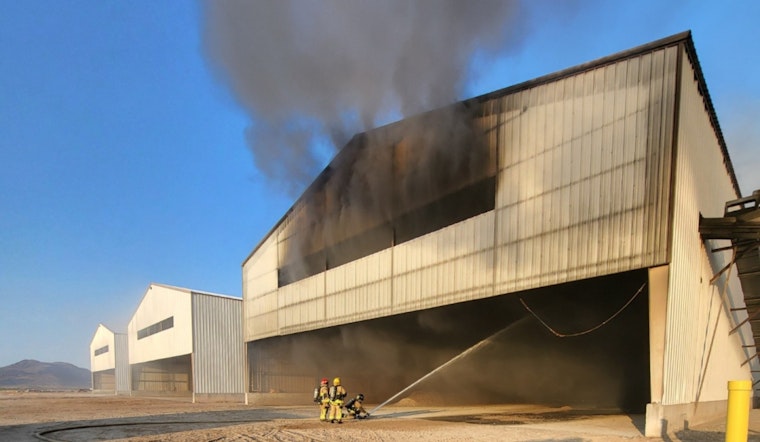 Fire Ravages Chicken Coop at Hickman's Egg Ranch Near Tonopah, Arizona, Cause Under Investigation