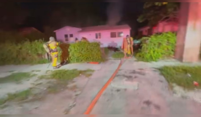 Firefighters Extinguish Early Morning Blaze in Northwest Miami-Dade, No Injuries Reported