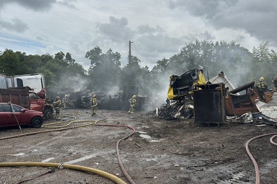 Firefighters Tame Vehicular Inferno at North Austin Salvage Yard, One Injured