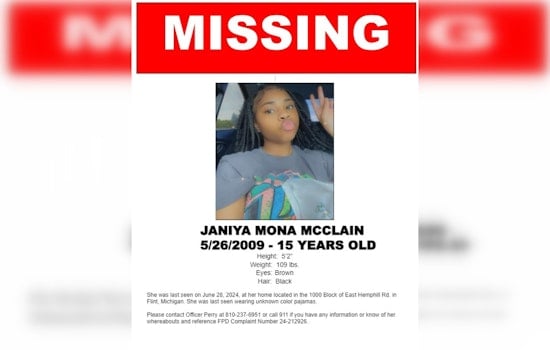 Flint Police and Community Continuously Search for Missing 15-Year-Old Janiya McClain