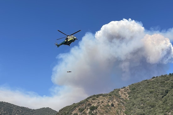 "Fork Fire" Rages Through Angeles National Forest Above Glendora, Evacuations in Place as Families Concerned for Separated Loved Ones