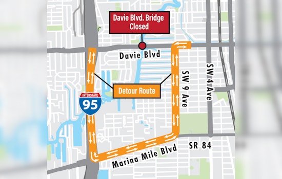 Fort Lauderdale’s Davie Boulevard Bridge Set for Nighttime Closure for Maintenance Work