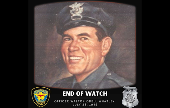 Fort Worth Remembers Fallen Officer Walton Odell Whatley on 75th Anniversary of His Line of Duty Death