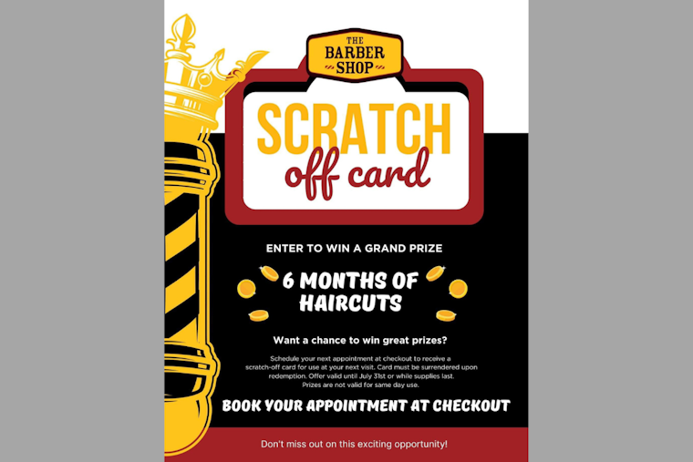 Fort Worth's NAS JRB Barbershop Offers Scratch-Off Tickets for Haircut Prizes Until July 31