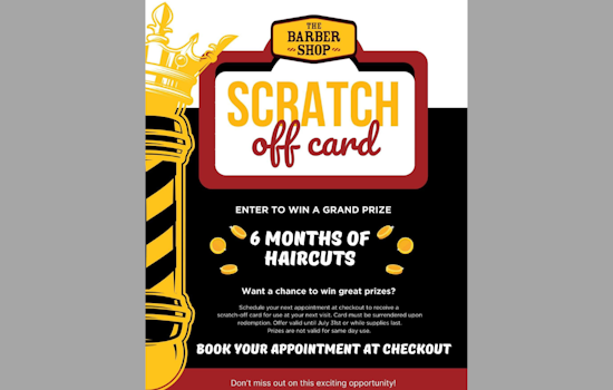 Fort Worth's NAS JRB Barbershop Offers Scratch-Off Tickets for Haircut Prizes Until July 31