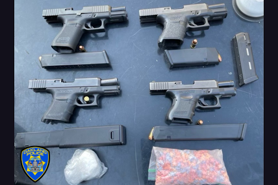 Four Arrested in East Oakland After Police Spot Vehicle Linked to Strong-Arm Robbery