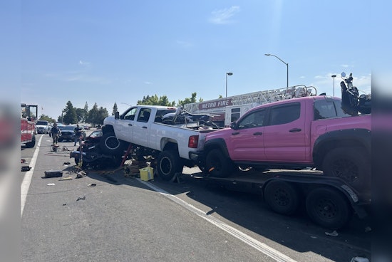 Four Hospitalized After Multi-Vehicle Pile-Up in Sacramento County