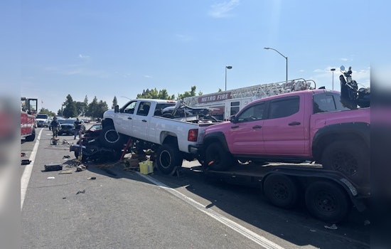 Four Hospitalized After Multi-Vehicle Pile-Up in Sacramento County