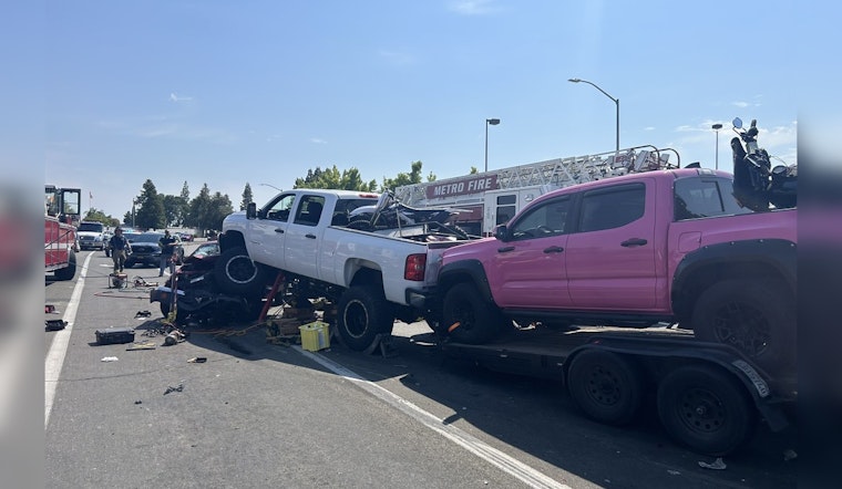 Four Hospitalized After Multi-Vehicle Pile-Up in Sacramento County