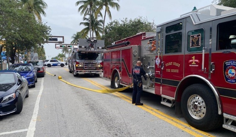 Four Injured in Kitchen Fire at Lemongrass Asian Bistro in Delray Beach, Street Temporarily Closed