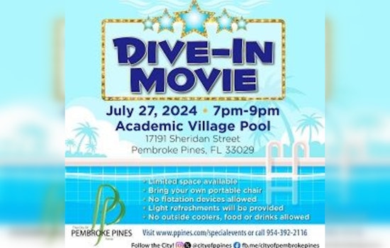 Free Dive-in Movie Night at Academic Village Pool in Pembroke Pines