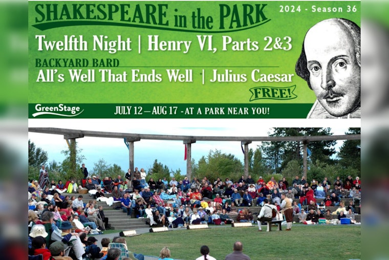 Free Shakespeare Performances by GreenStage to Enliven Seattle Parks Starting July 12