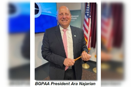 Glendale Councilmember Ara Najarian Takes the Helm as President of Burbank-Glendale-Pasadena Airport Authority