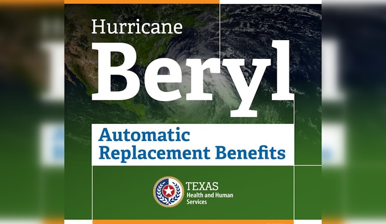 Governor Abbott Announces Automatic SNAP Benefit Replacement for Texas Counties Affected by Hurricane Beryl