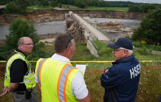 Governor Tim Walz Inspects Flood Damage in Blue Earth County as Rapidan Dam Threat Lingers