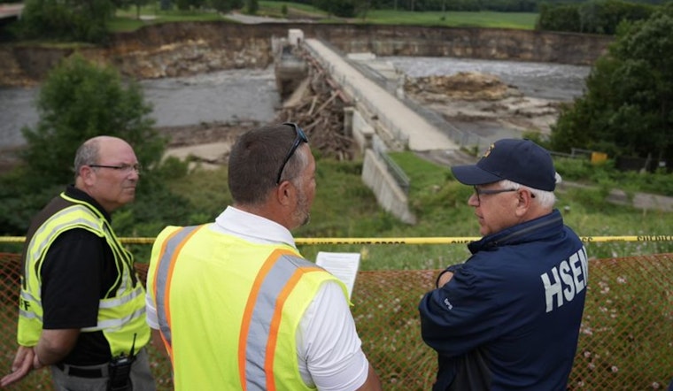 Governor Tim Walz Inspects Flood Damage in Blue Earth County as Rapidan Dam Threat Lingers