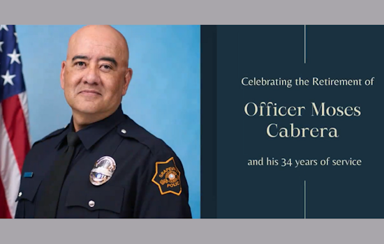 Grapevine Celebrates Officer Moses Cabrera's Retirement After 34 Years of Service
