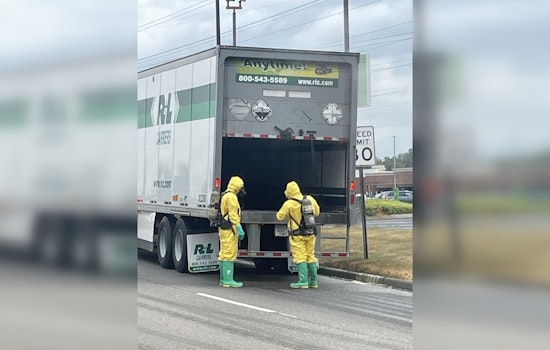 HAZMAT Incident Prompts Road Closures in Knoxville after Hydrochloric Acid Spill from Tractor-Trailer