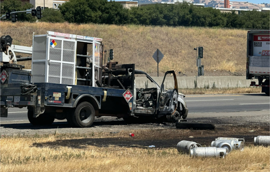 Highway 101 Southbound Near Gilroy Reopens After Propane Truck Fire Causes Delays