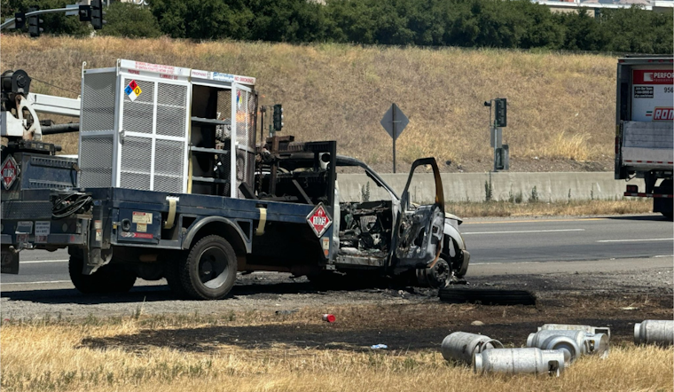Highway 101 Southbound Near Gilroy Reopens After Propane Truck Fire Causes Delays