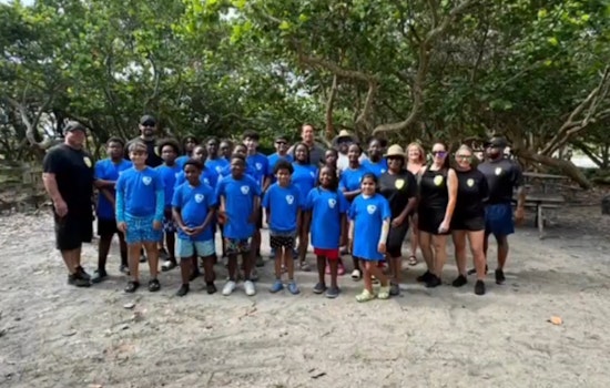 Hollywood and Miramar Police Partner with Youth to Beautify North Beach Park