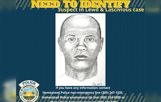 Homestead Police Seek Public's Help to Catch Suspect in Attempted Child Abduction and Indecent Exposure Case