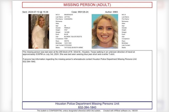 Houston Police and Community Rally in Search for Missing Mother Cassandra Lettau